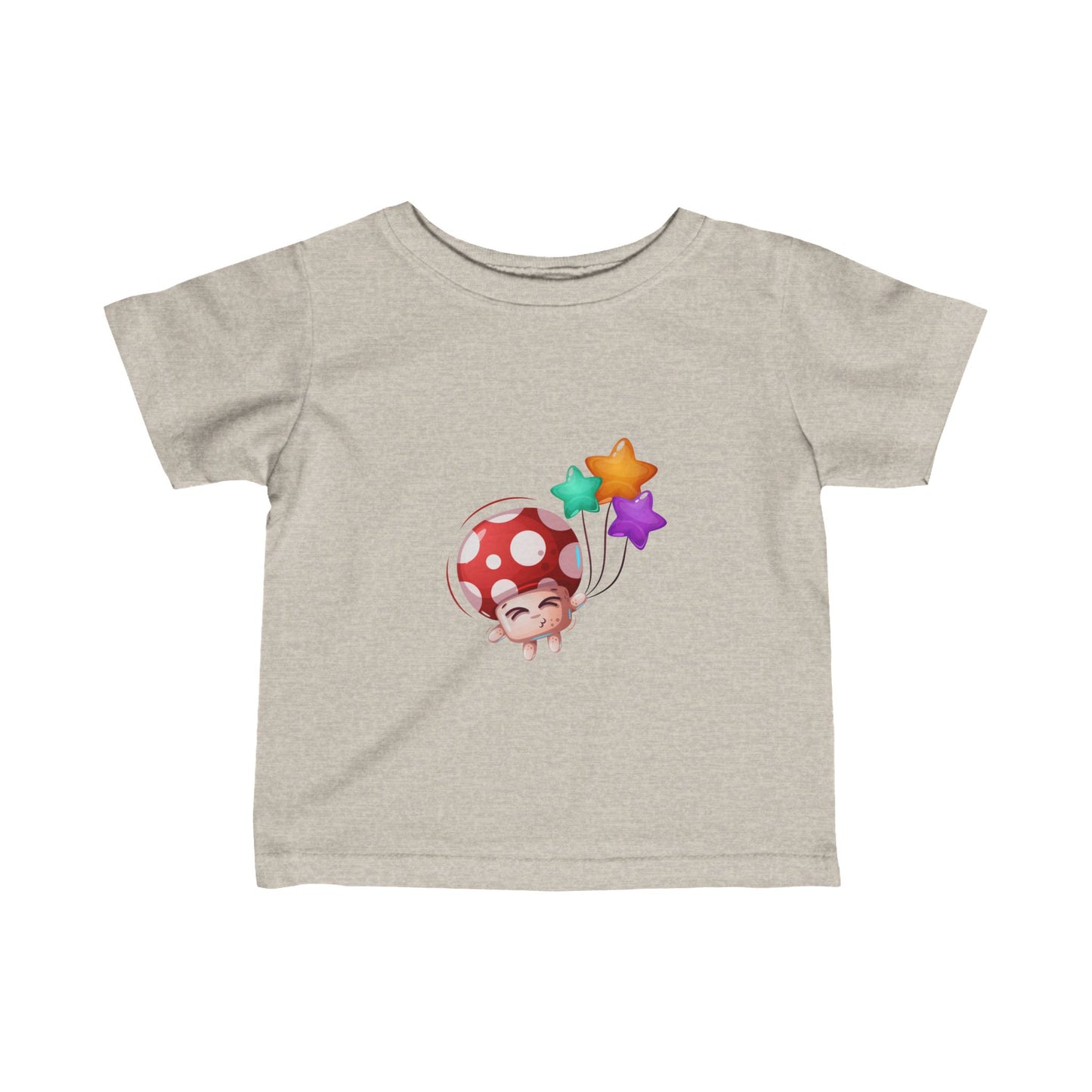 Mushroom with baloons Infant Fine Jersey Tee