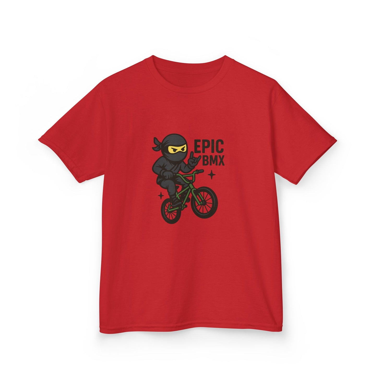Epic BMX Ninja Kids Tee, Fun T-Shirt for Little Riders, Kids Bicycle Shirt, Cool Kids Apparel, Birthday Gift for Boys