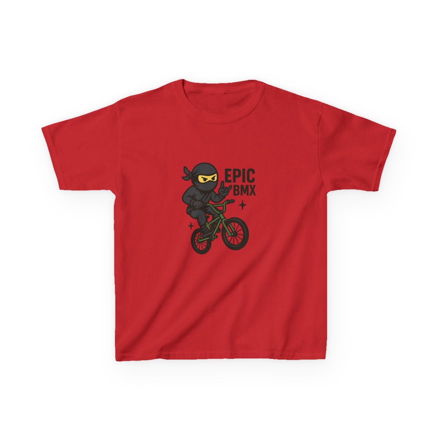 Epic BMX Ninja Kids Tee, Fun T-Shirt for Little Riders, Kids Bicycle Shirt, Cool Kids Apparel, Birthday Gift for Boys