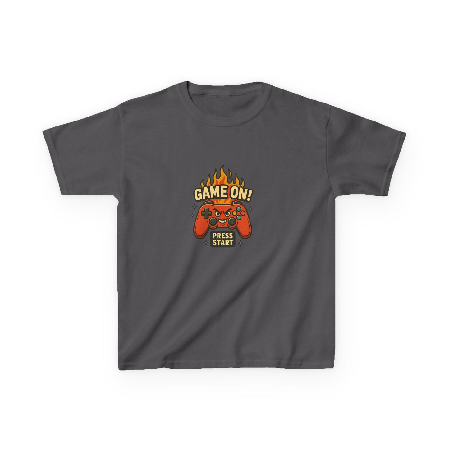 Kids Gaming Tee - Game On! Press Start, Gaming Shirt, Video Game T-Shirt, Cool Kids Tee, Fun Playwear