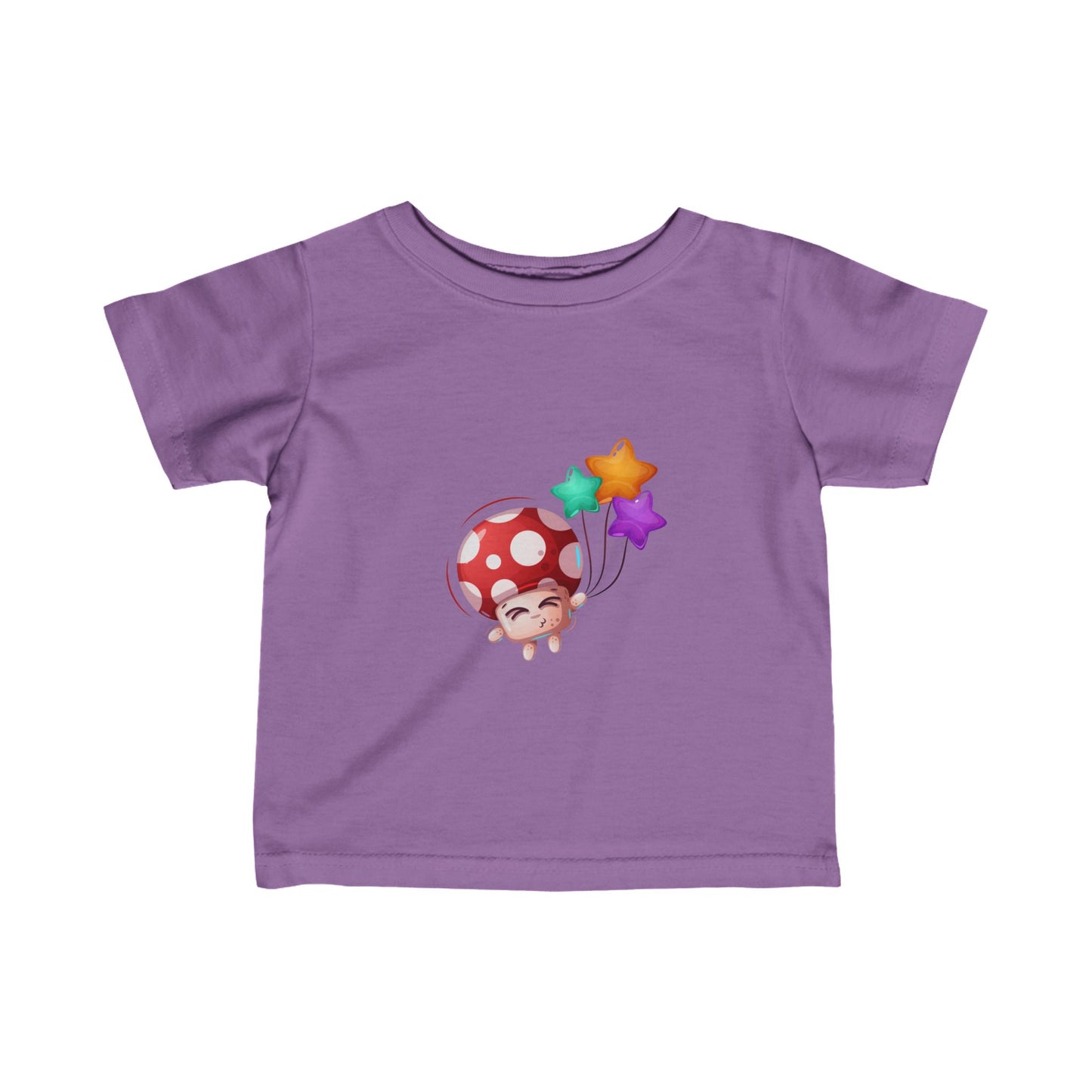 Mushroom with baloons Infant Fine Jersey Tee