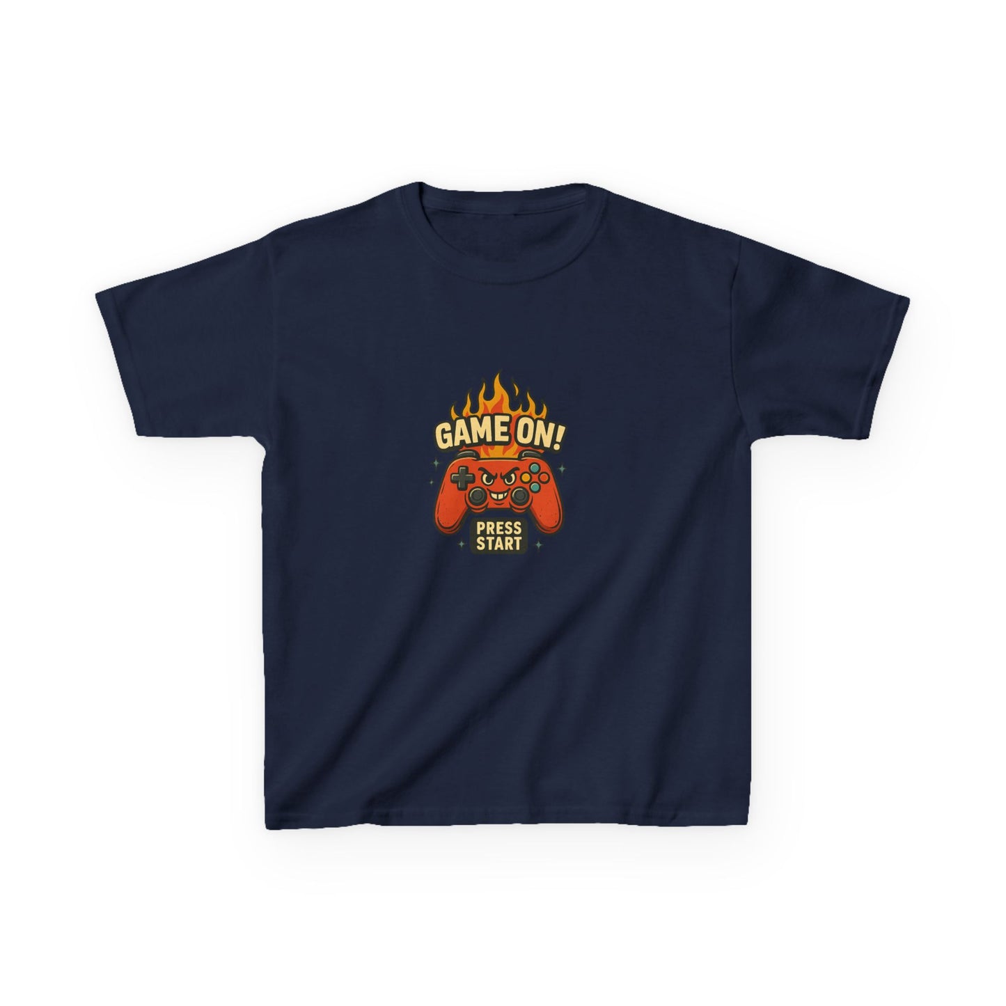 Kids Gaming Tee - Game On! Press Start, Gaming Shirt, Video Game T-Shirt, Cool Kids Tee, Fun Playwear