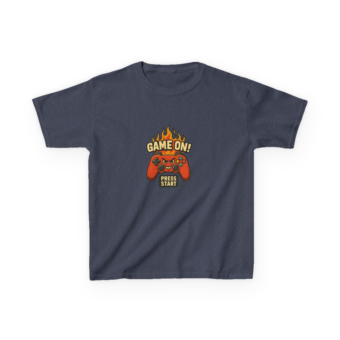 Kids Gaming Tee - Game On! Press Start, Gaming Shirt, Video Game T-Shirt, Cool Kids Tee, Fun Playwear