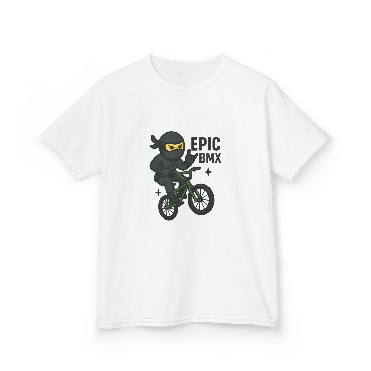 Epic BMX Ninja Kids Tee, Fun T-Shirt for Little Riders, Kids Bicycle Shirt, Cool Kids Apparel, Birthday Gift for Boys