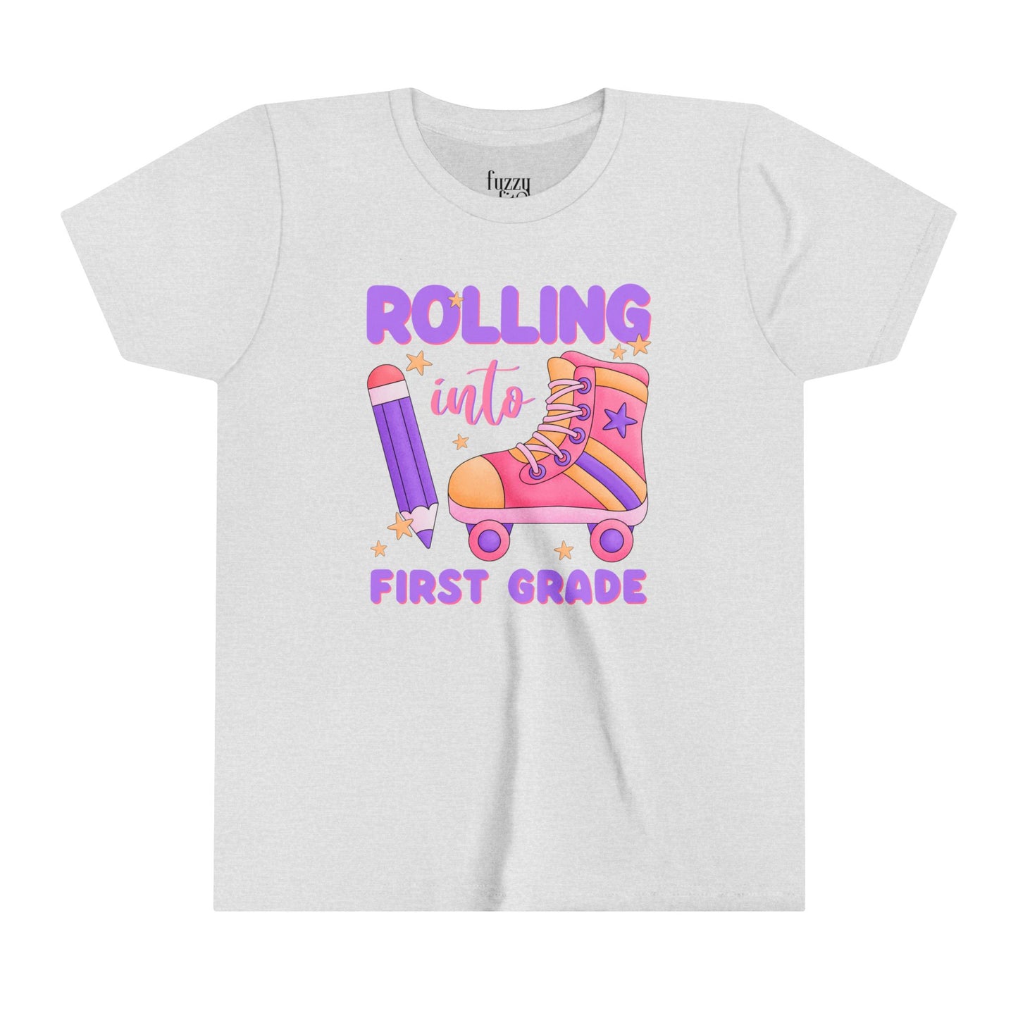 Rolling into First Grade-Youth Short Sleeve Tee