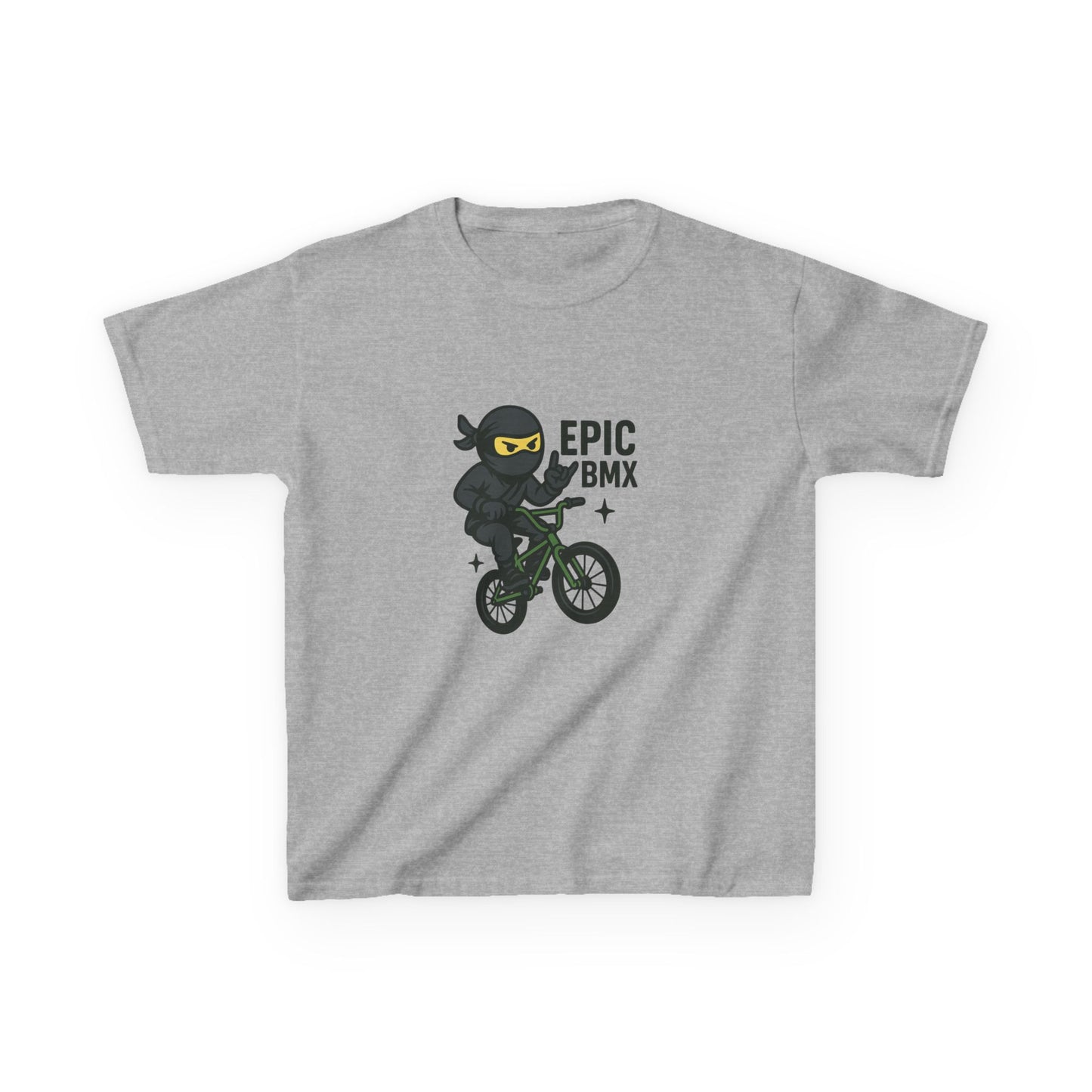 Epic BMX Ninja Kids Tee, Fun T-Shirt for Little Riders, Kids Bicycle Shirt, Cool Kids Apparel, Birthday Gift for Boys