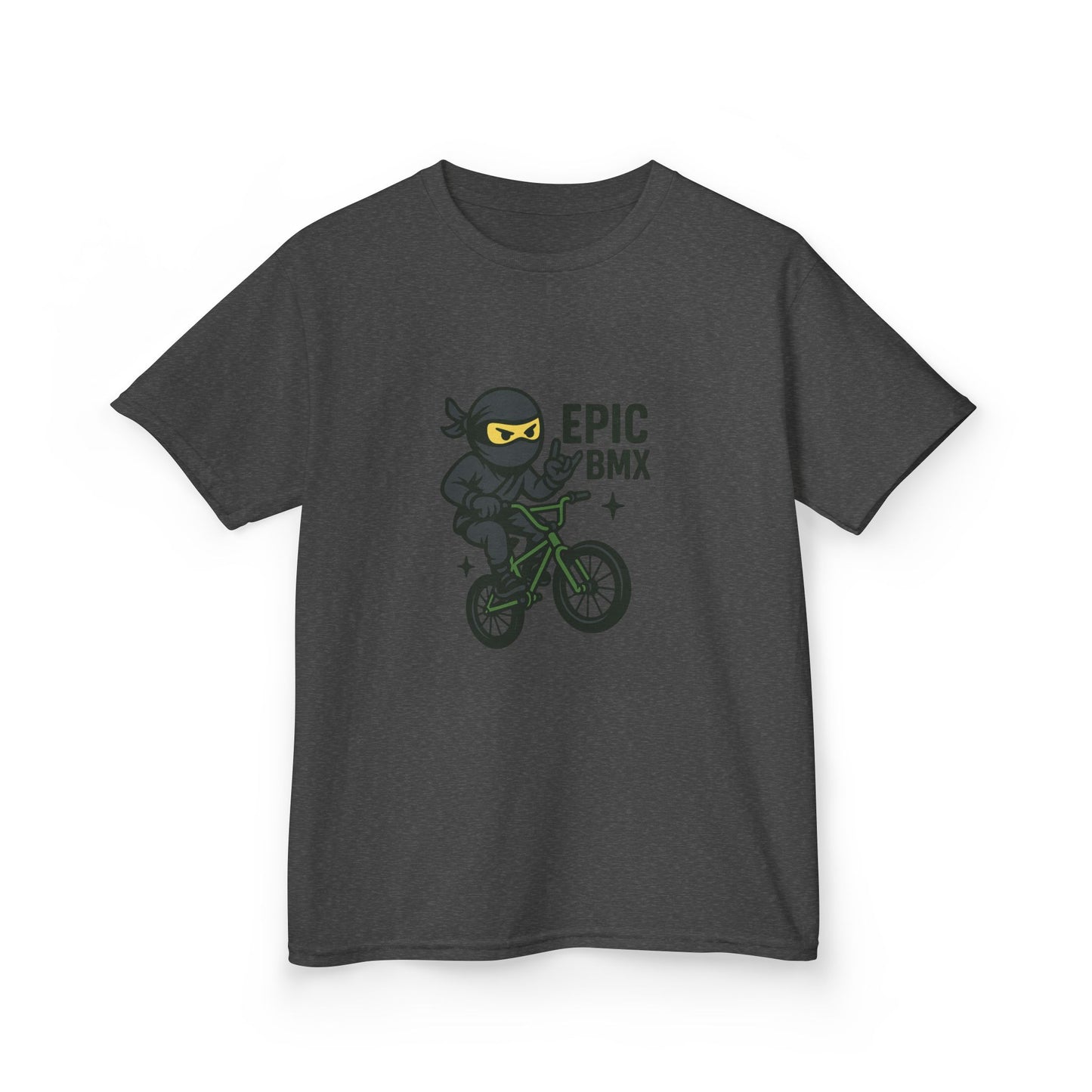 Epic BMX Ninja Kids Tee, Fun T-Shirt for Little Riders, Kids Bicycle Shirt, Cool Kids Apparel, Birthday Gift for Boys