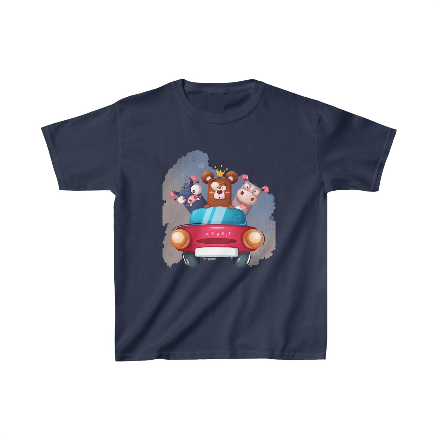 Friends Road Trip-Bear and Friends-Kids Heavy Cotton™ Tee