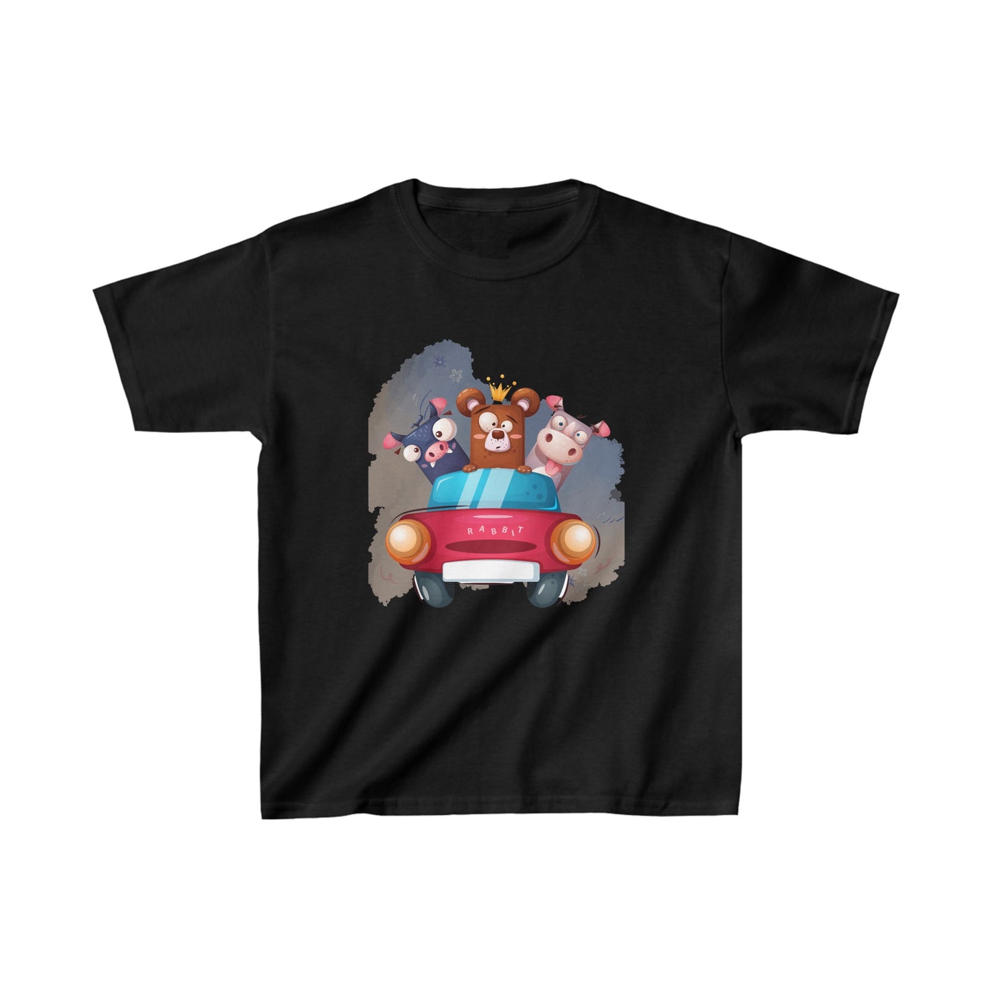 Friends Road Trip-Bear and Friends-Kids Heavy Cotton™ Tee