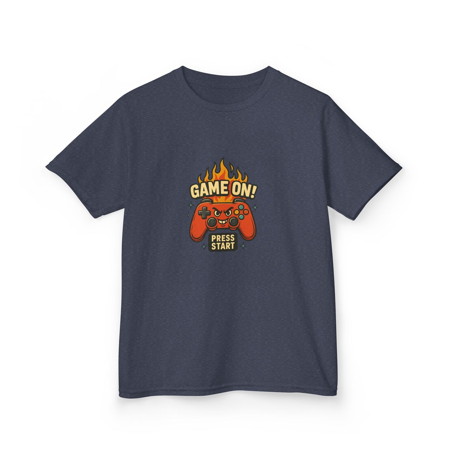 Kids Gaming Tee - Game On! Press Start, Gaming Shirt, Video Game T-Shirt, Cool Kids Tee, Fun Playwear