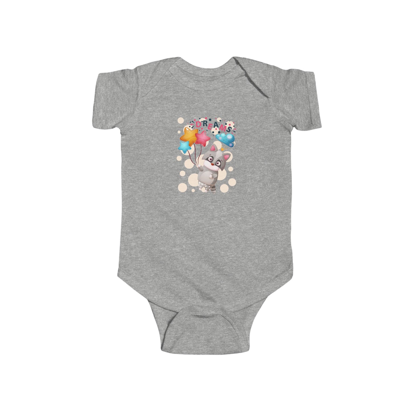 Dreams Raccoon Infant Fine Jersey Bodysuit