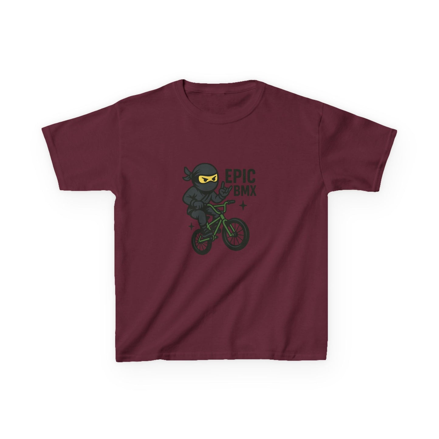 Epic BMX Ninja Kids Tee, Fun T-Shirt for Little Riders, Kids Bicycle Shirt, Cool Kids Apparel, Birthday Gift for Boys