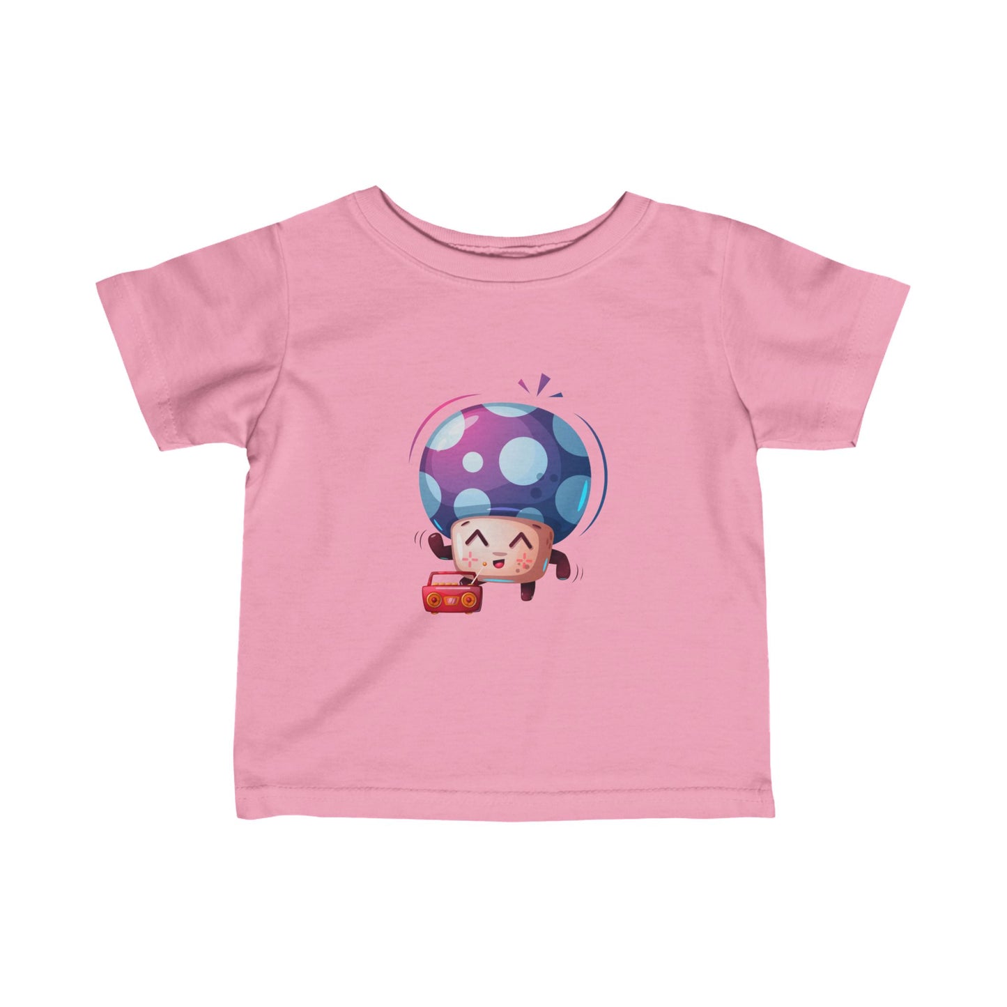 Mushroom with radio Infant Fine Jersey Tee