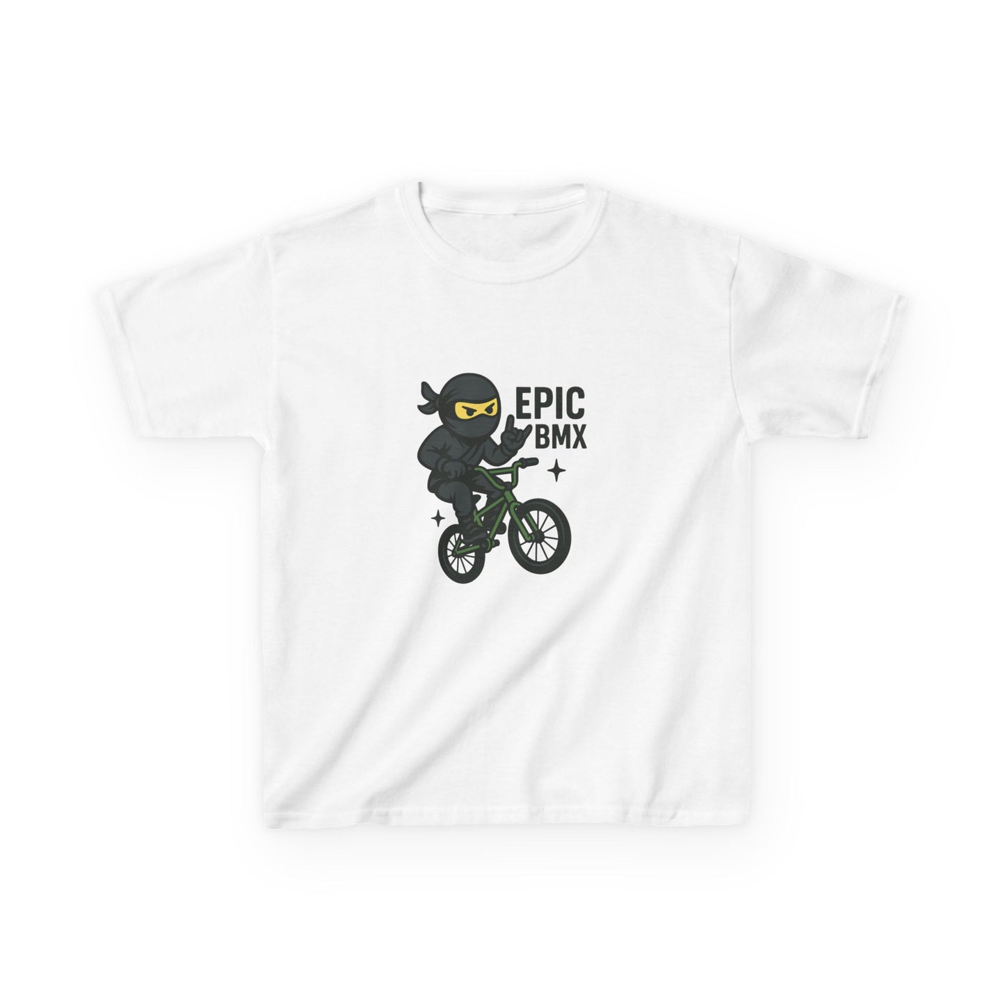 Epic BMX Ninja Kids Tee, Fun T-Shirt for Little Riders, Kids Bicycle Shirt, Cool Kids Apparel, Birthday Gift for Boys