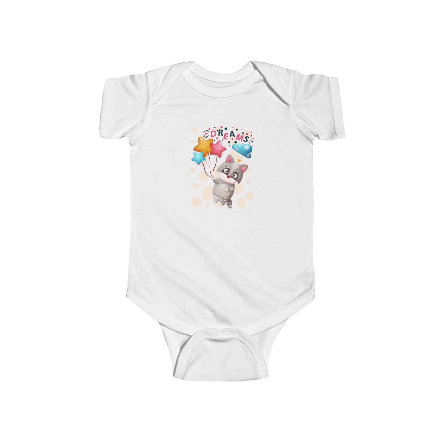 Dreams Raccoon Infant Fine Jersey Bodysuit
