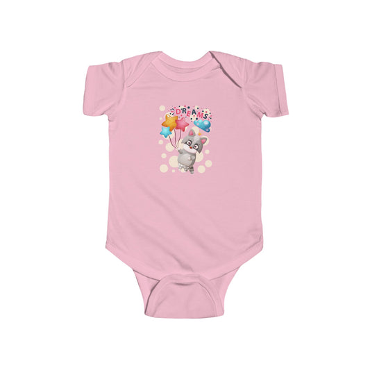 Dreams Raccoon Infant Fine Jersey Bodysuit