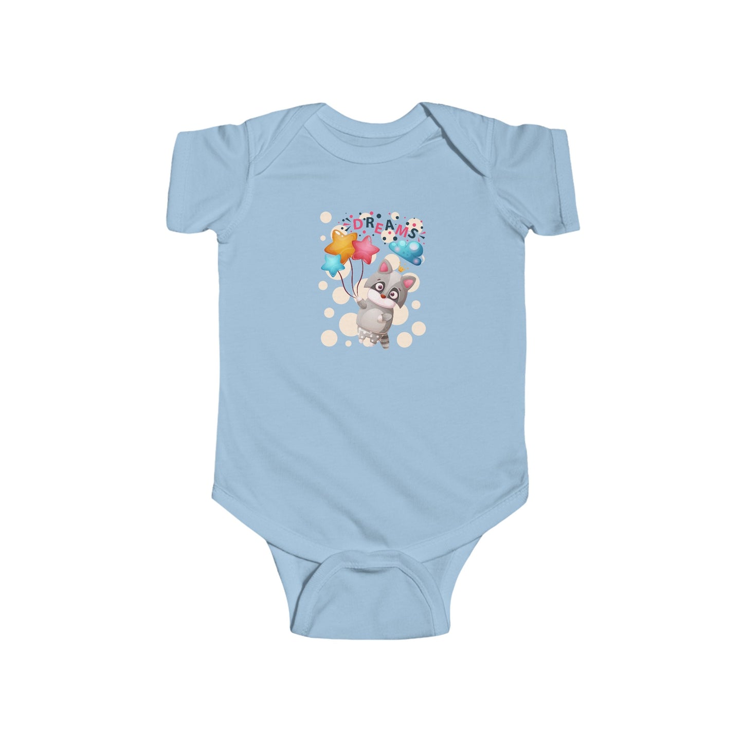 Dreams Raccoon Infant Fine Jersey Bodysuit