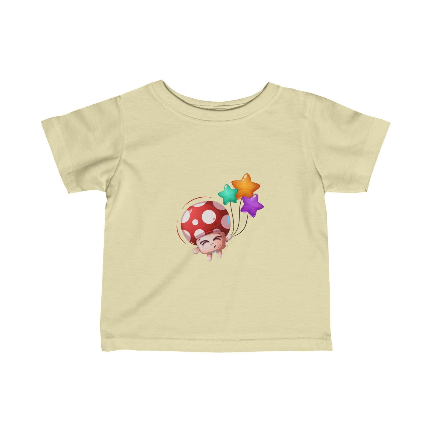 Mushroom with baloons Infant Fine Jersey Tee
