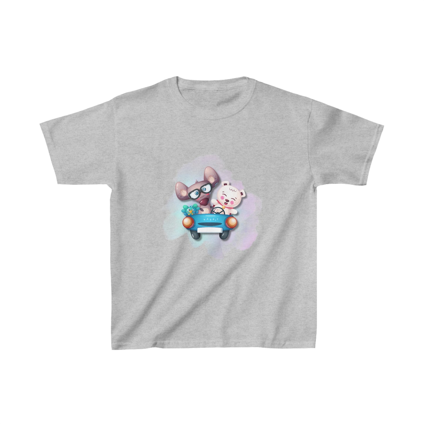 Mousey Bear Road Trip Kids Heavy Cotton™ Tee