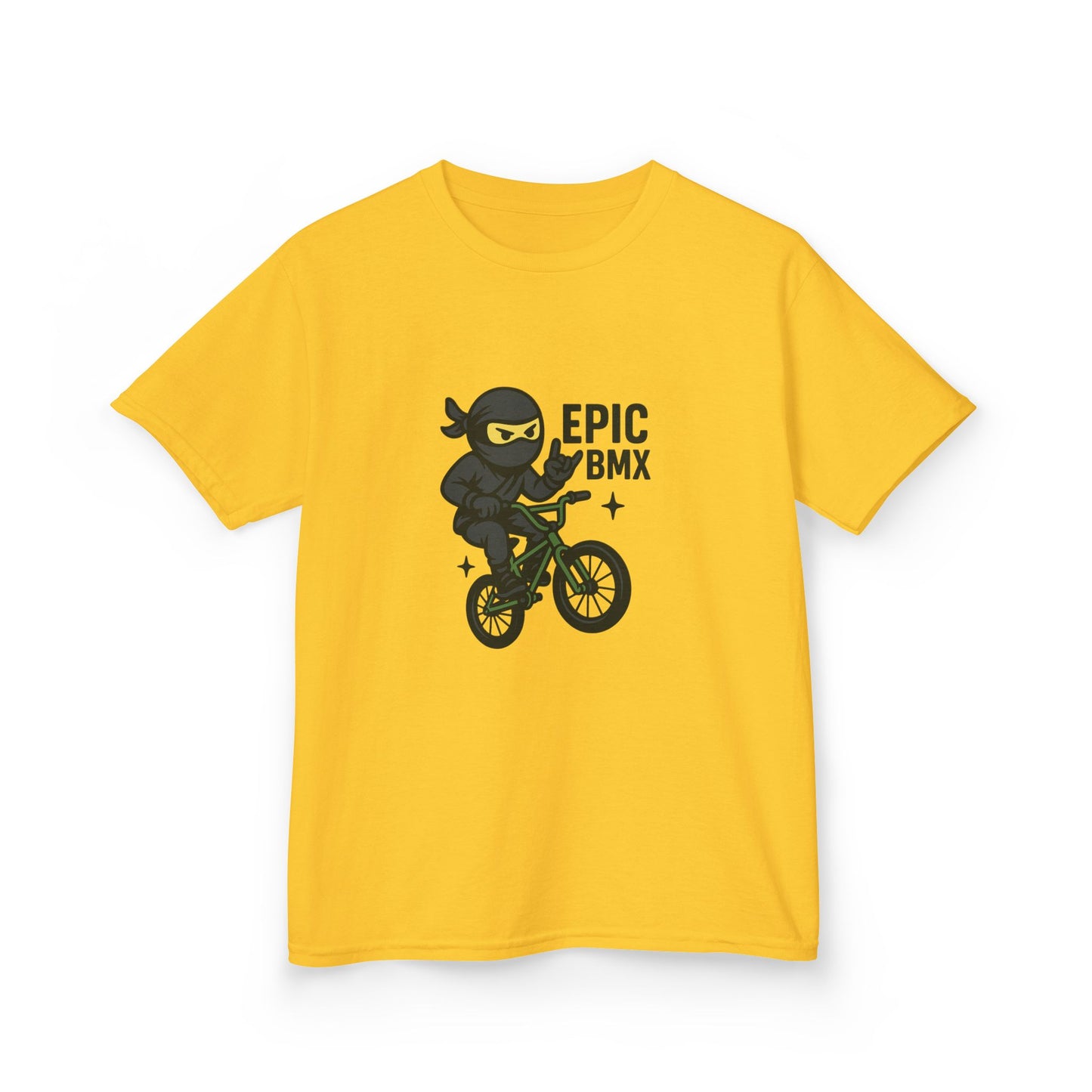 Epic BMX Ninja Kids Tee, Fun T-Shirt for Little Riders, Kids Bicycle Shirt, Cool Kids Apparel, Birthday Gift for Boys