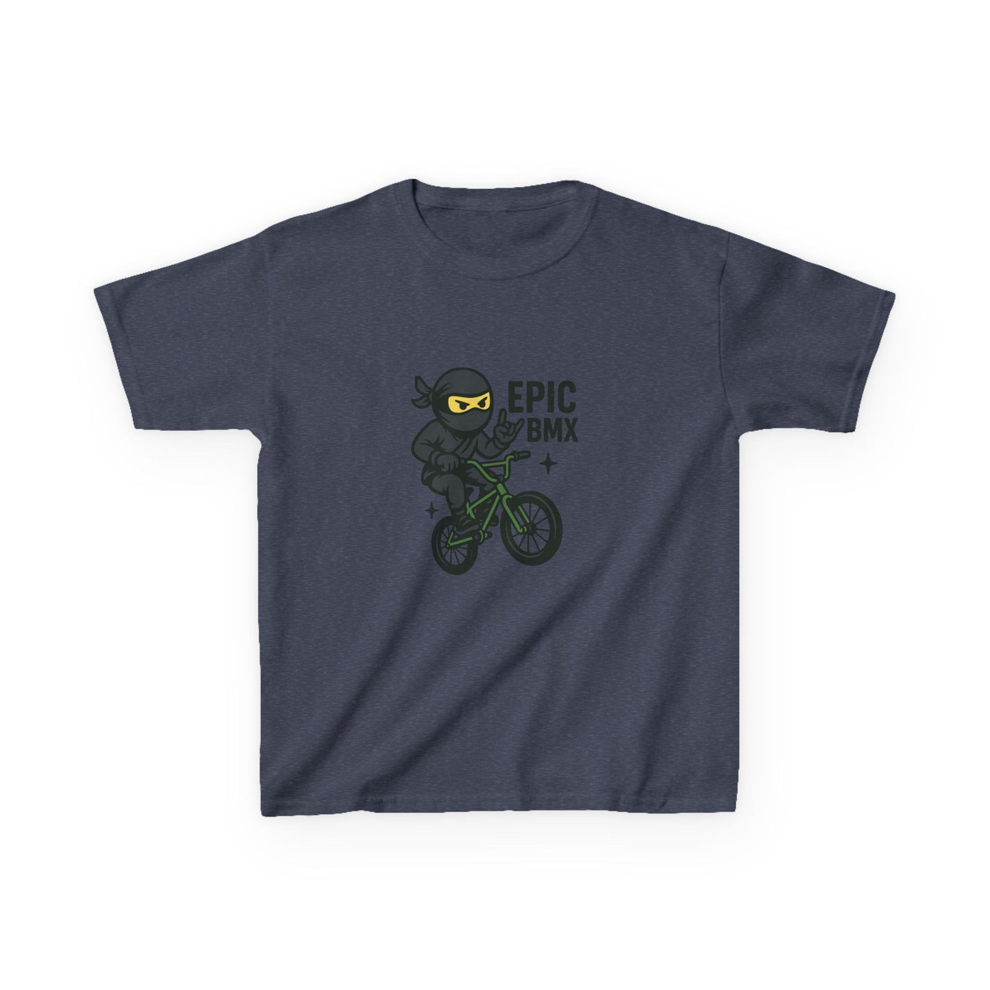 Epic BMX Ninja Kids Tee, Fun T-Shirt for Little Riders, Kids Bicycle Shirt, Cool Kids Apparel, Birthday Gift for Boys