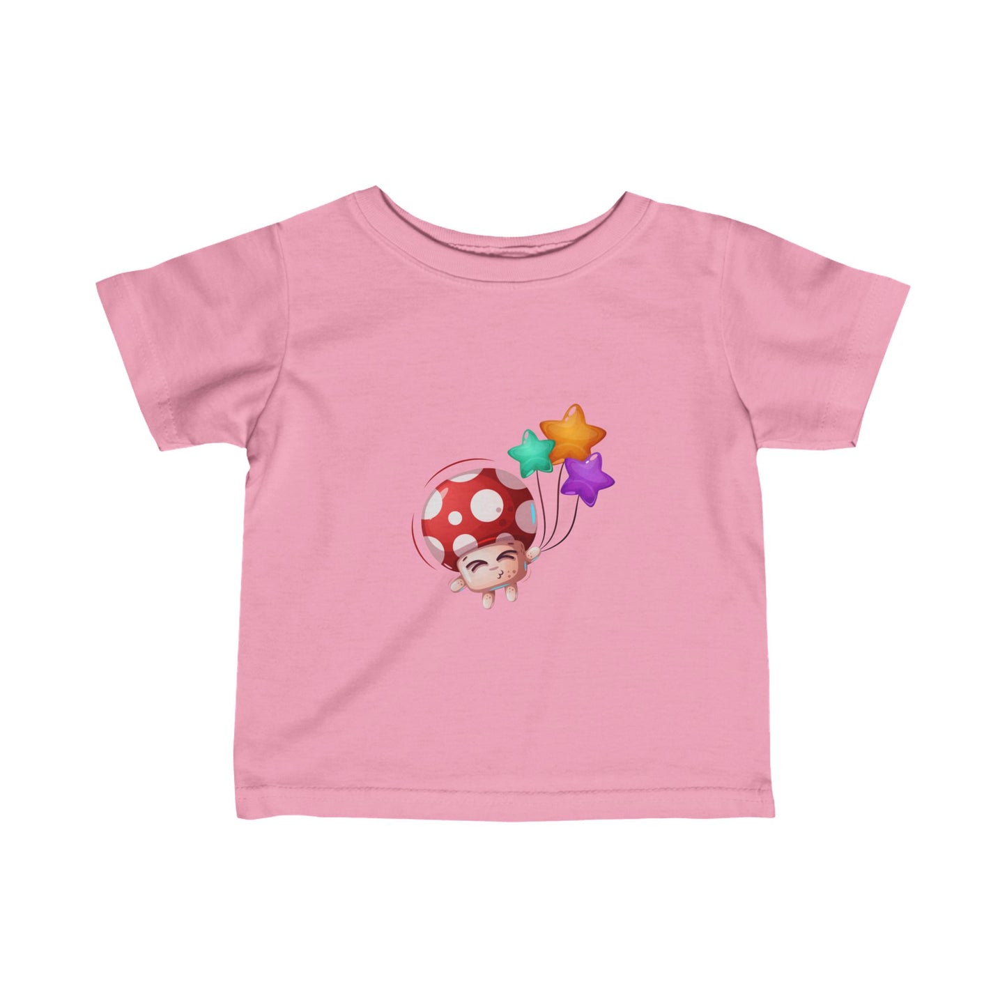 Mushroom with baloons Infant Fine Jersey Tee