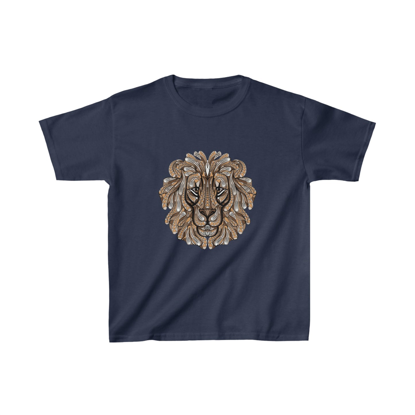 Lion 2 Geometric Kids Heavy Cotton™ Tee