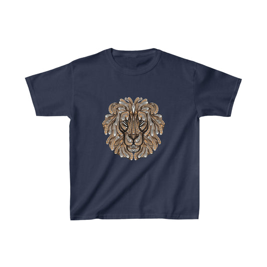 Lion 2 Geometric Kids Heavy Cotton™ Tee