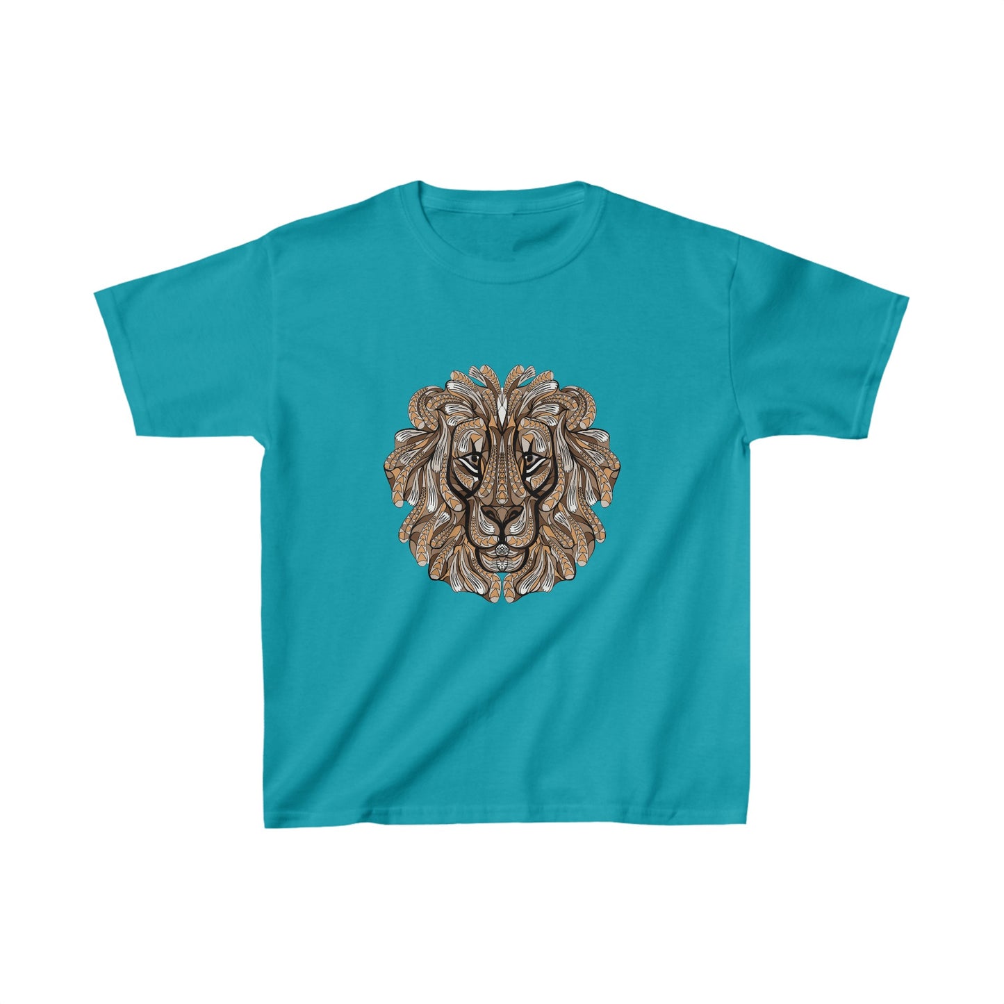 Lion 2 Geometric Kids Heavy Cotton™ Tee