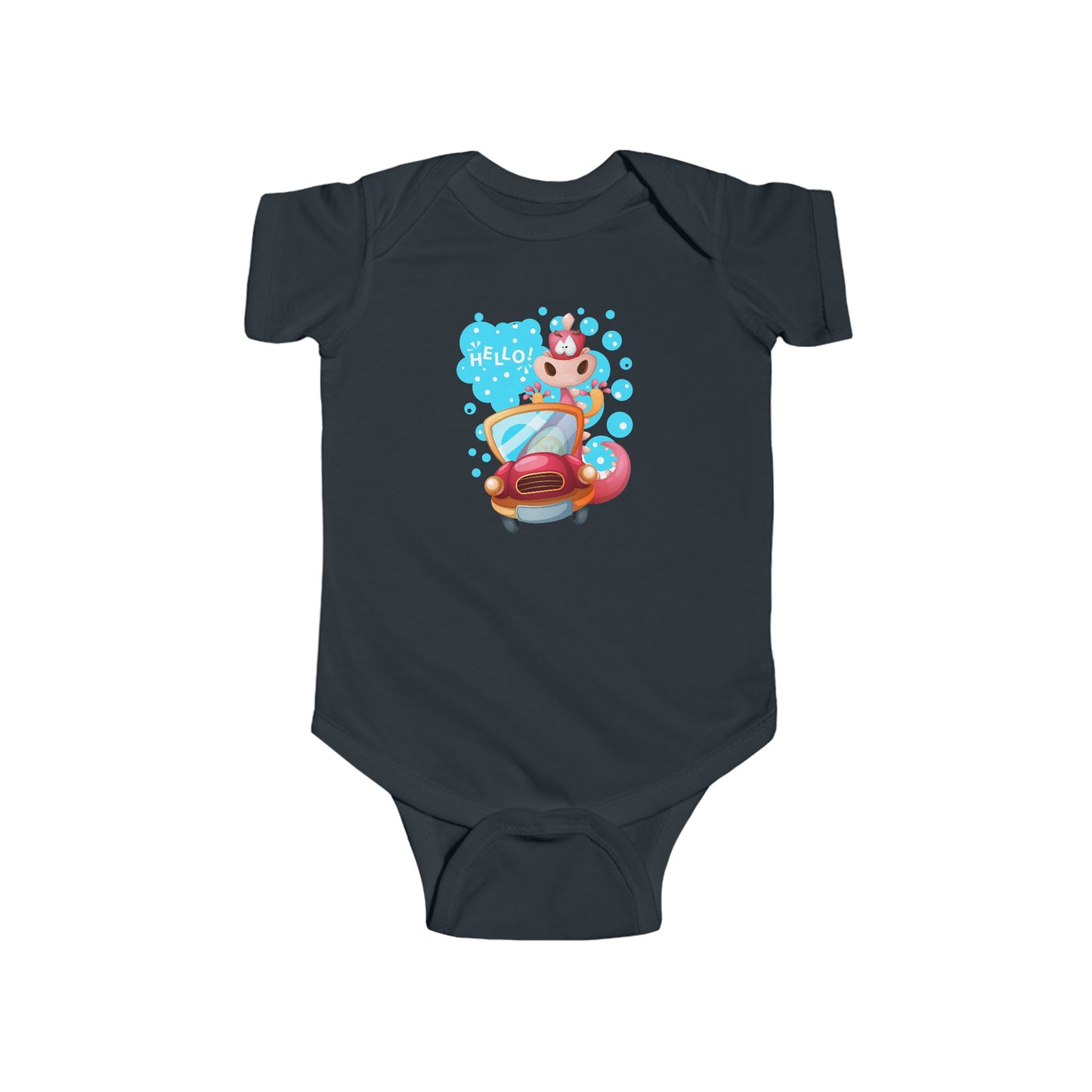Hello Dino Infant Fine Jersey Bodysuit