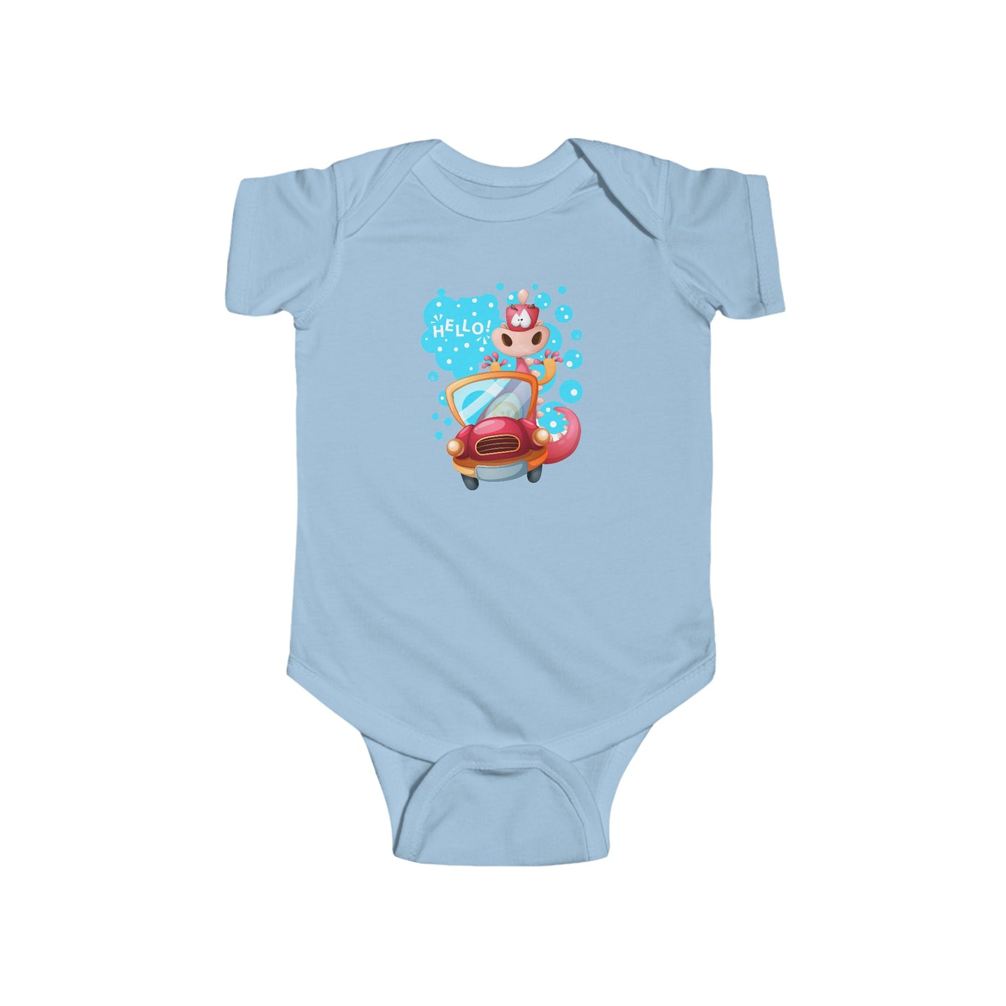 Hello Dino Infant Fine Jersey Bodysuit