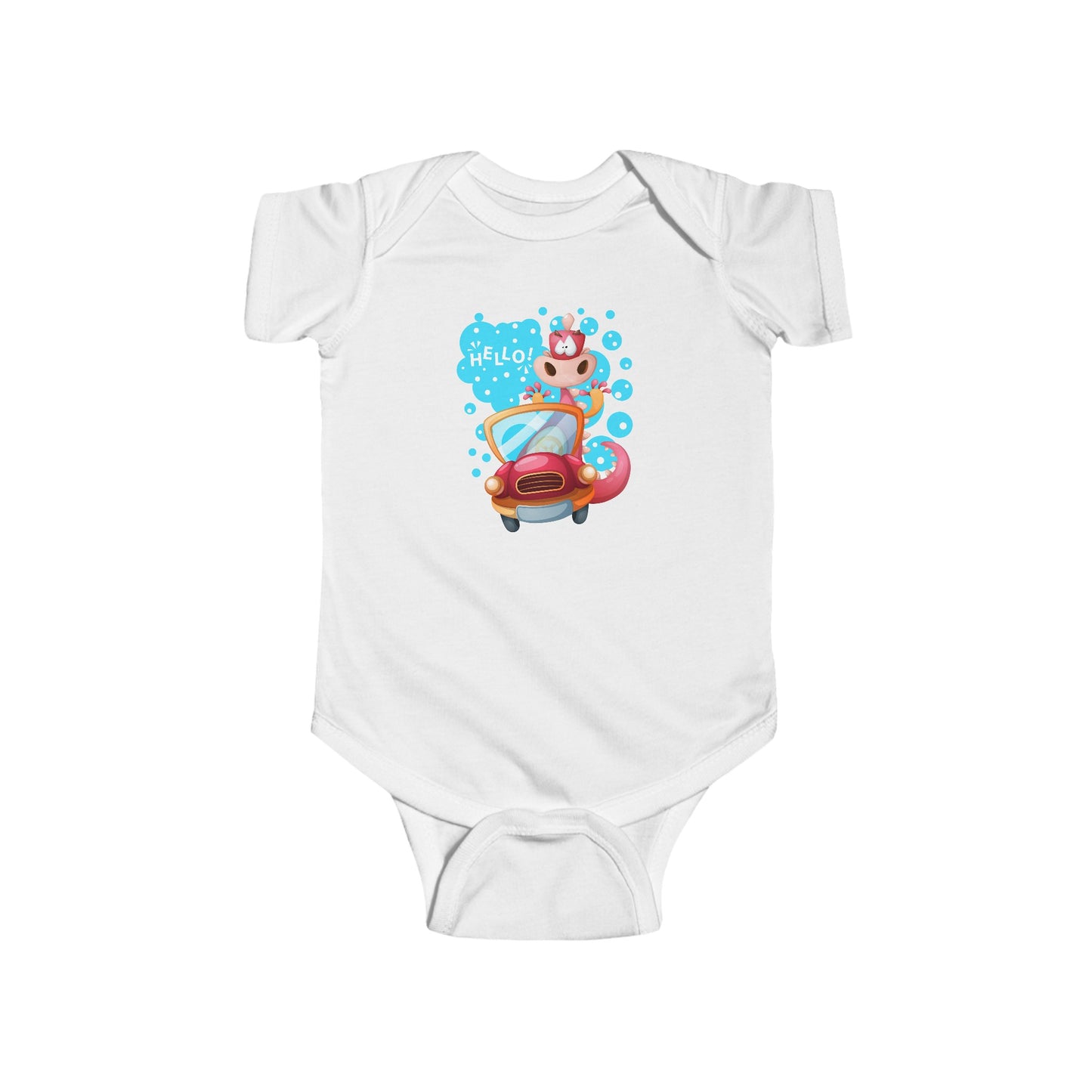 Hello Dino Infant Fine Jersey Bodysuit