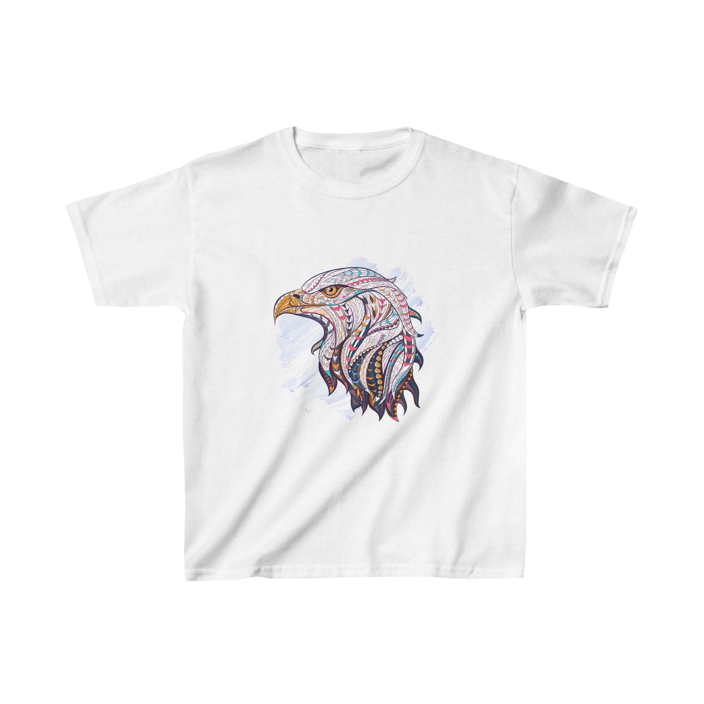 Eagle Geometric White Kids Heavy Cotton™ Tee