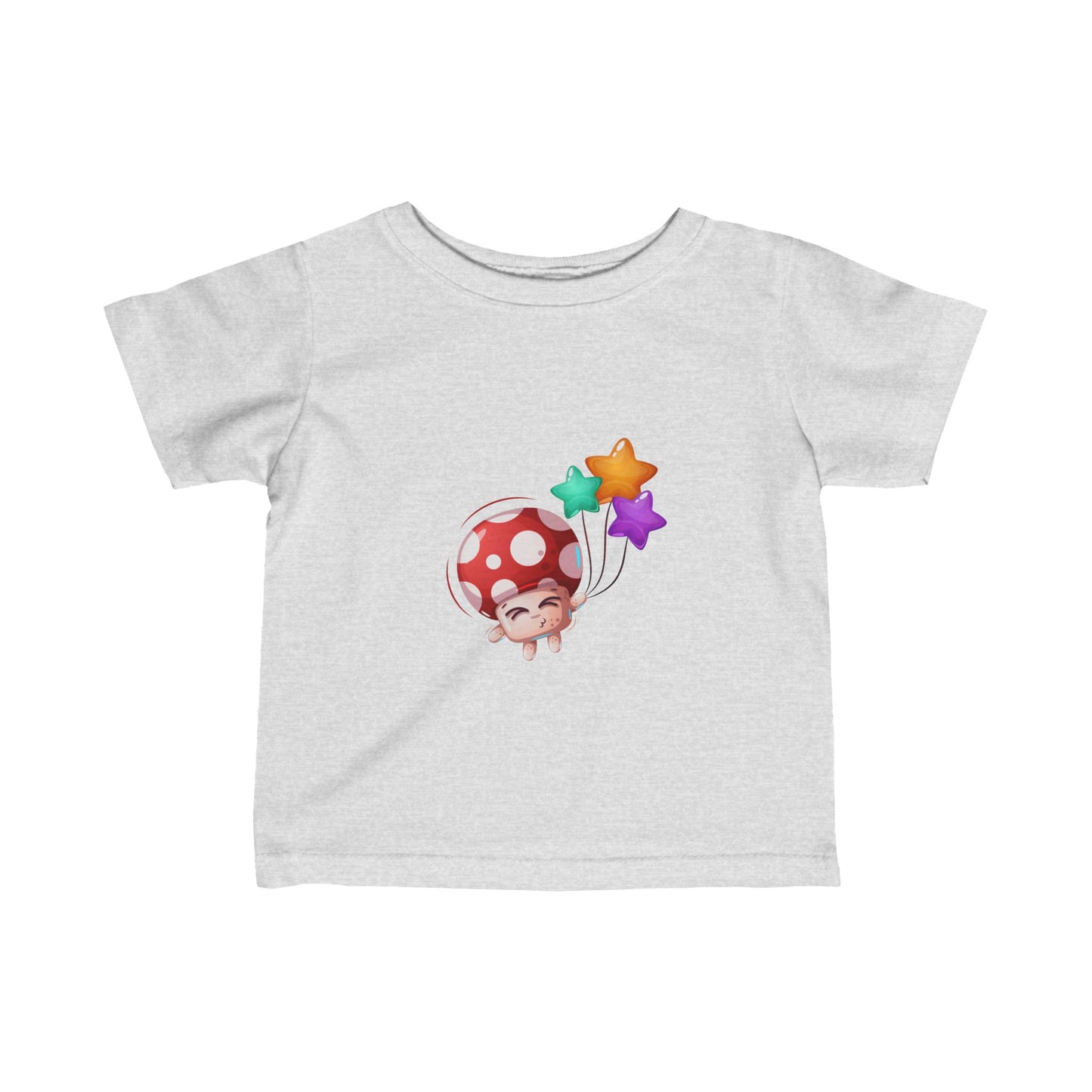 Mushroom with baloons Infant Fine Jersey Tee