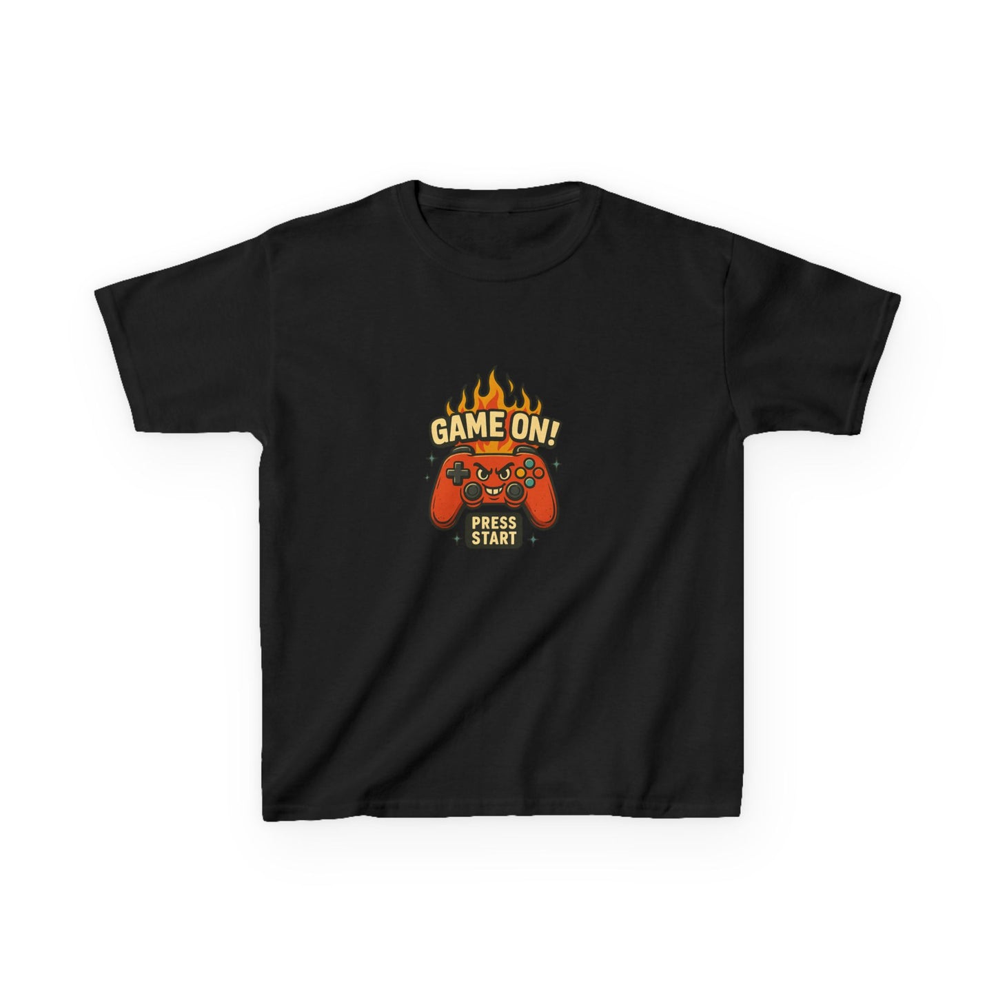 Kids Gaming Tee - Game On! Press Start, Gaming Shirt, Video Game T-Shirt, Cool Kids Tee, Fun Playwear