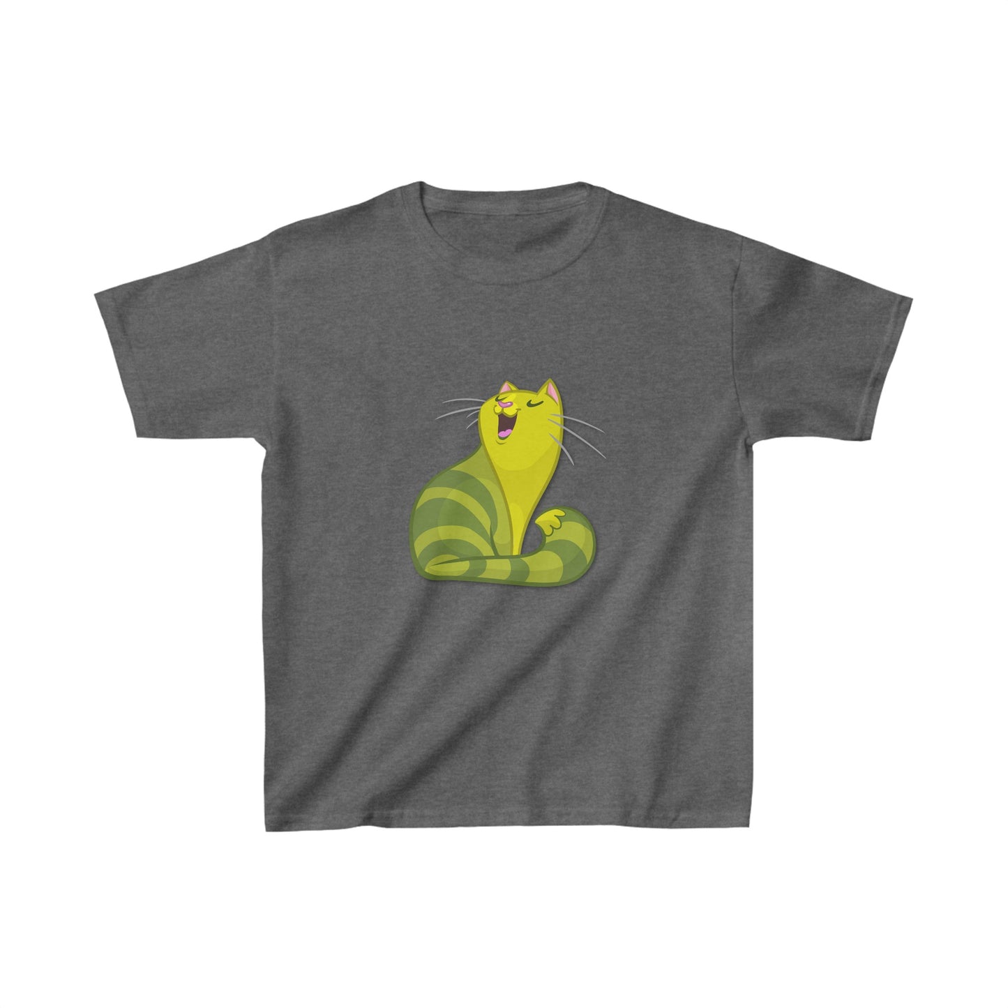 Green Cat- Kids Heavy Cotton™ Tee- Rhea Selection