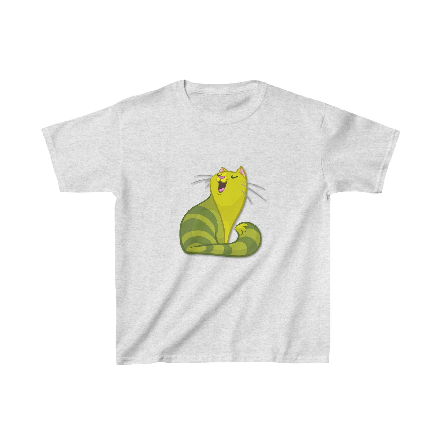 Green Cat- Kids Heavy Cotton™ Tee- Rhea Selection