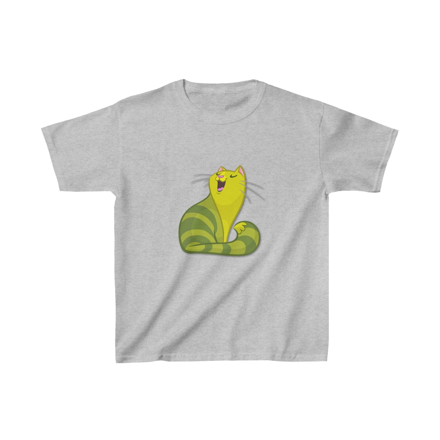 Green Cat- Kids Heavy Cotton™ Tee- Rhea Selection