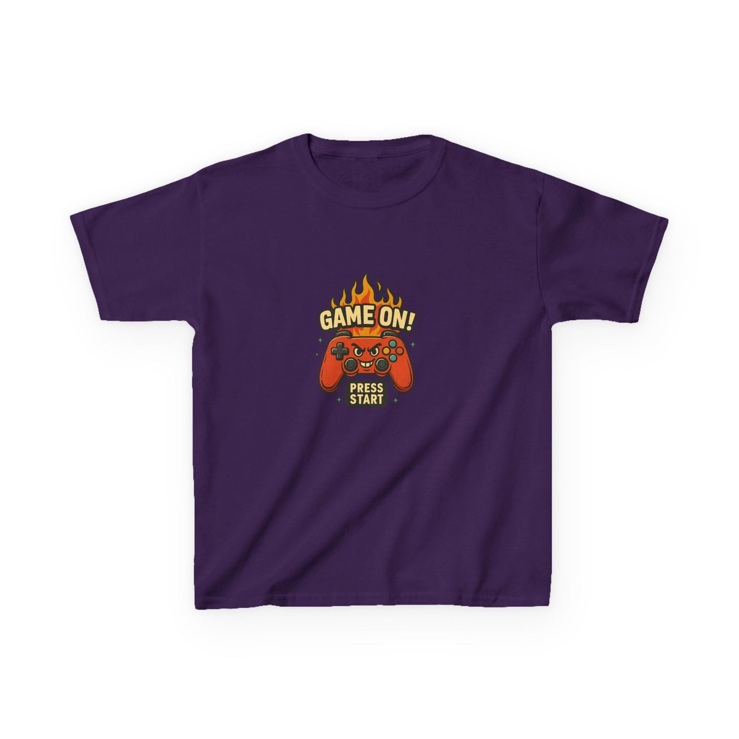 Kids Gaming Tee - Game On! Press Start, Gaming Shirt, Video Game T-Shirt, Cool Kids Tee, Fun Playwear
