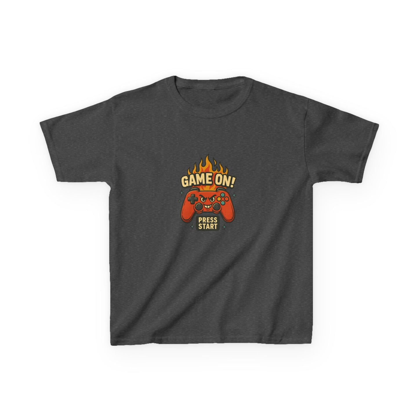 Kids Gaming Tee - Game On! Press Start, Gaming Shirt, Video Game T-Shirt, Cool Kids Tee, Fun Playwear