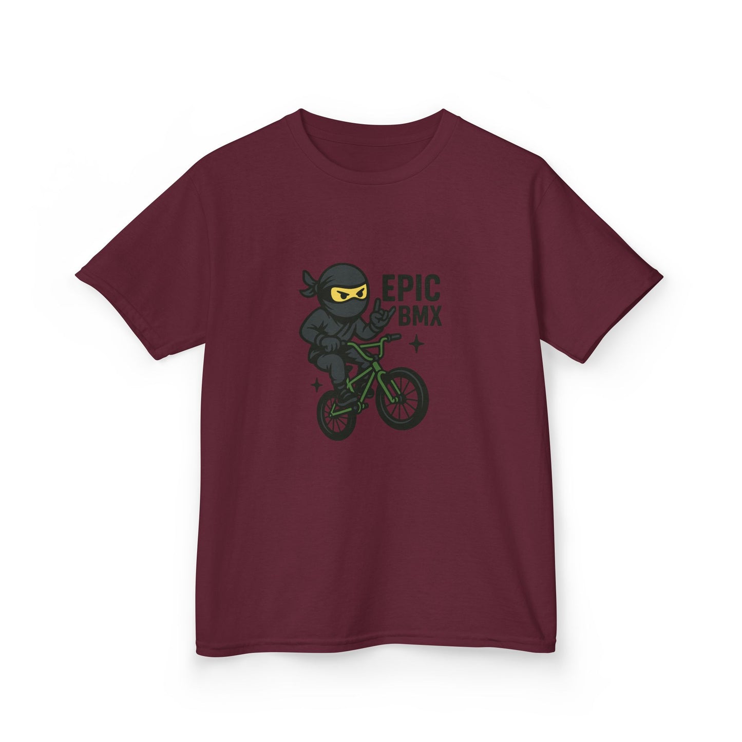Epic BMX Ninja Kids Tee, Fun T-Shirt for Little Riders, Kids Bicycle Shirt, Cool Kids Apparel, Birthday Gift for Boys