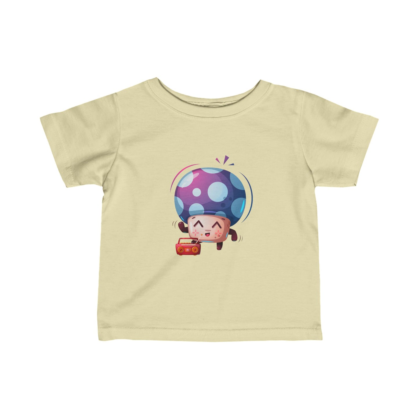 Mushroom with radio Infant Fine Jersey Tee