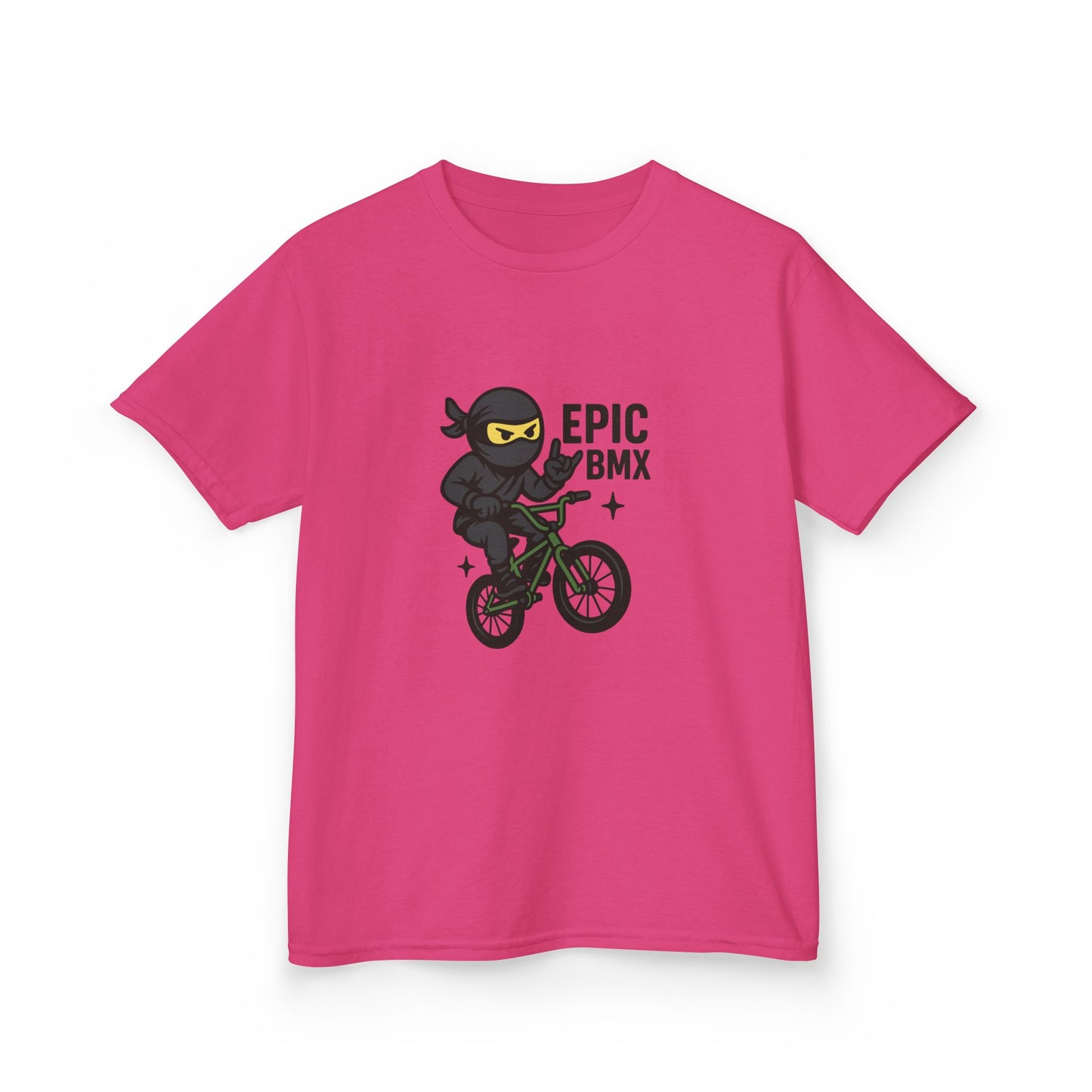 Epic BMX Ninja Kids Tee, Fun T-Shirt for Little Riders, Kids Bicycle Shirt, Cool Kids Apparel, Birthday Gift for Boys