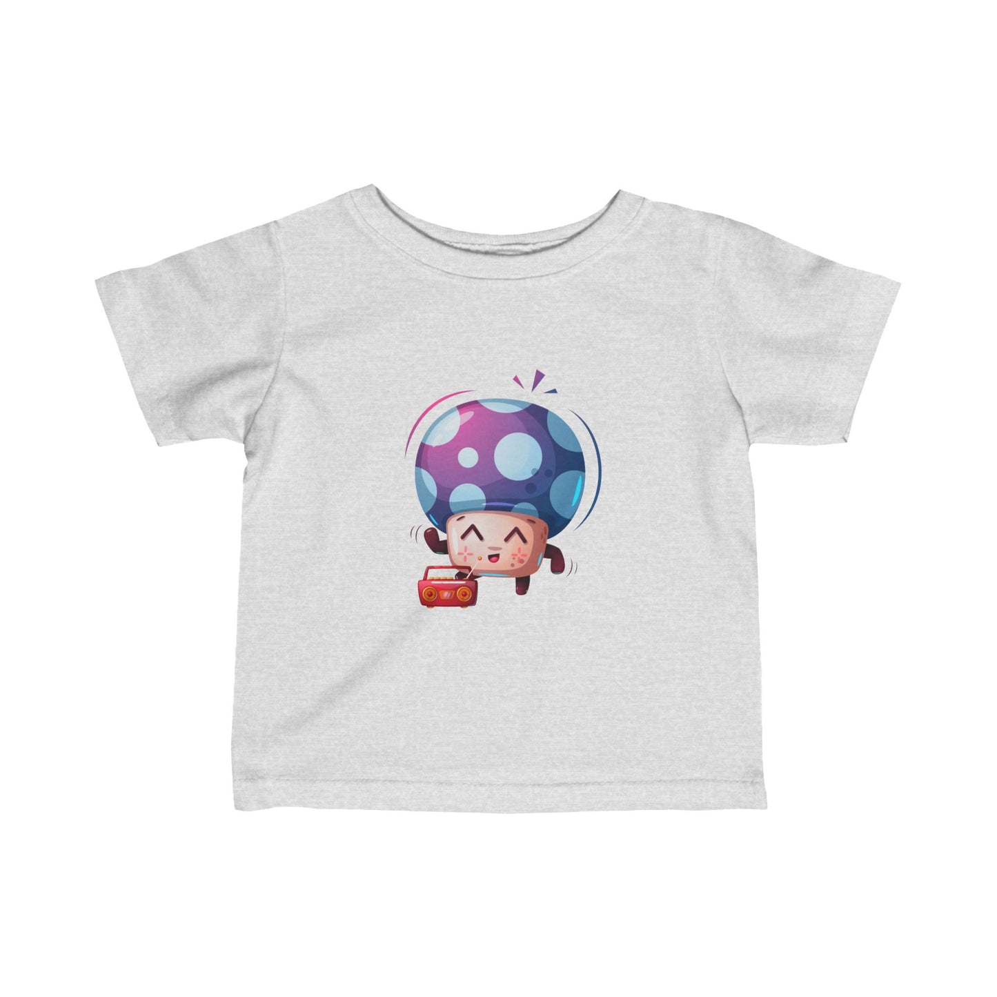 Mushroom with radio Infant Fine Jersey Tee