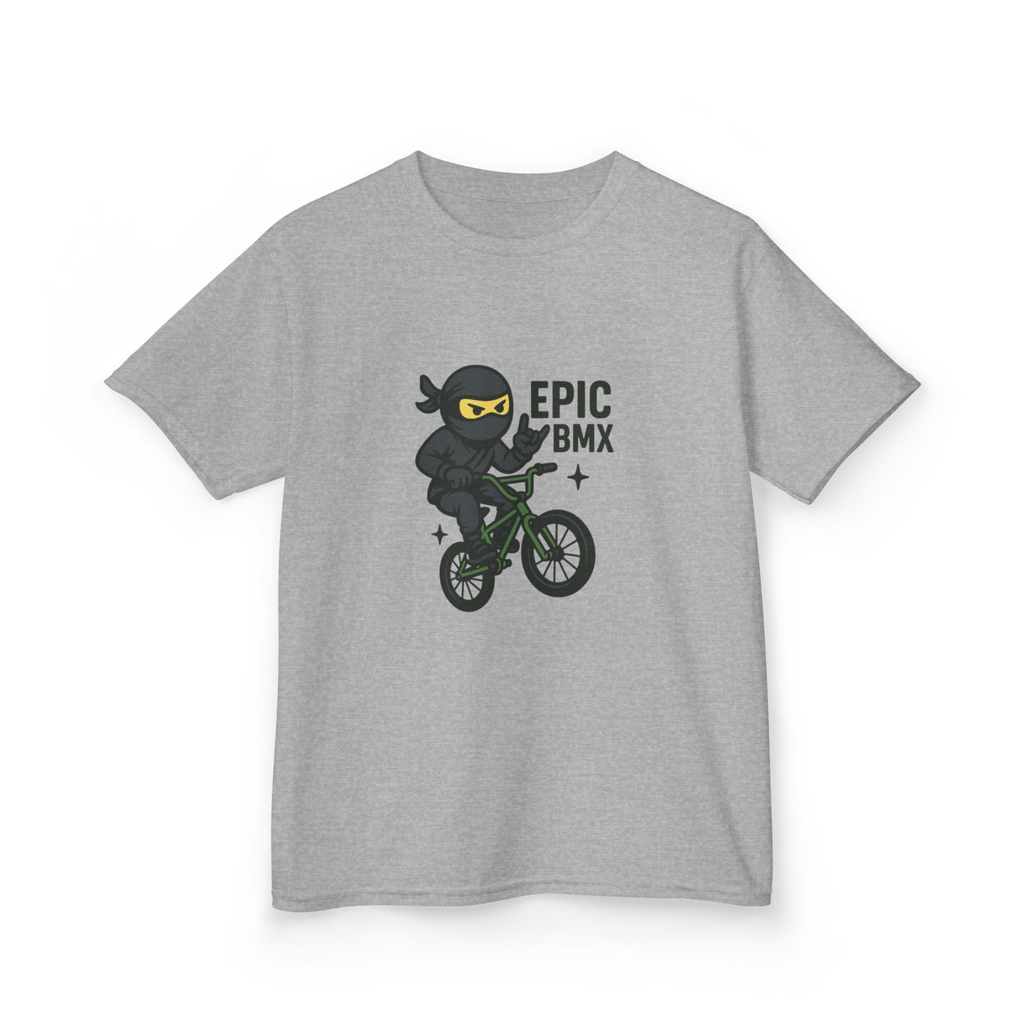 Epic BMX Ninja Kids Tee, Fun T-Shirt for Little Riders, Kids Bicycle Shirt, Cool Kids Apparel, Birthday Gift for Boys