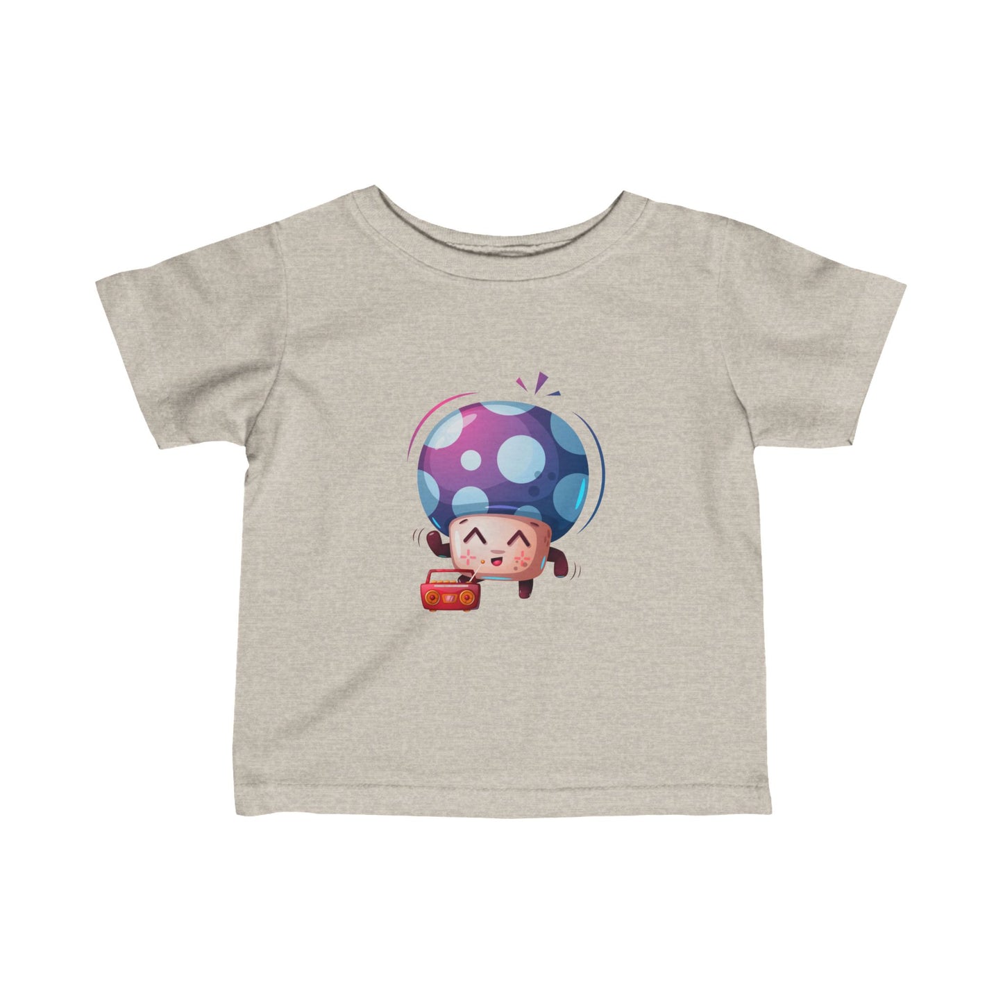 Mushroom with radio Infant Fine Jersey Tee