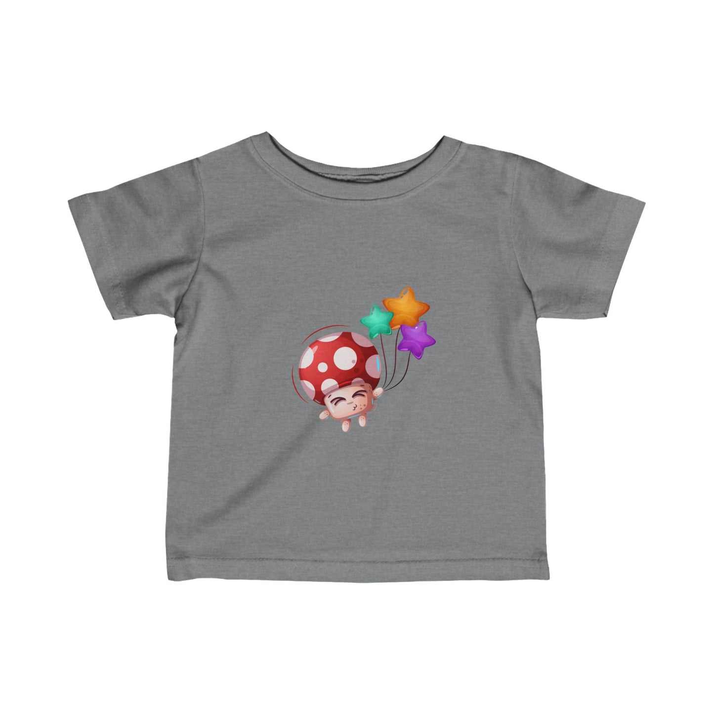 Mushroom with baloons Infant Fine Jersey Tee