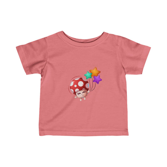 Mushroom with baloons Infant Fine Jersey Tee