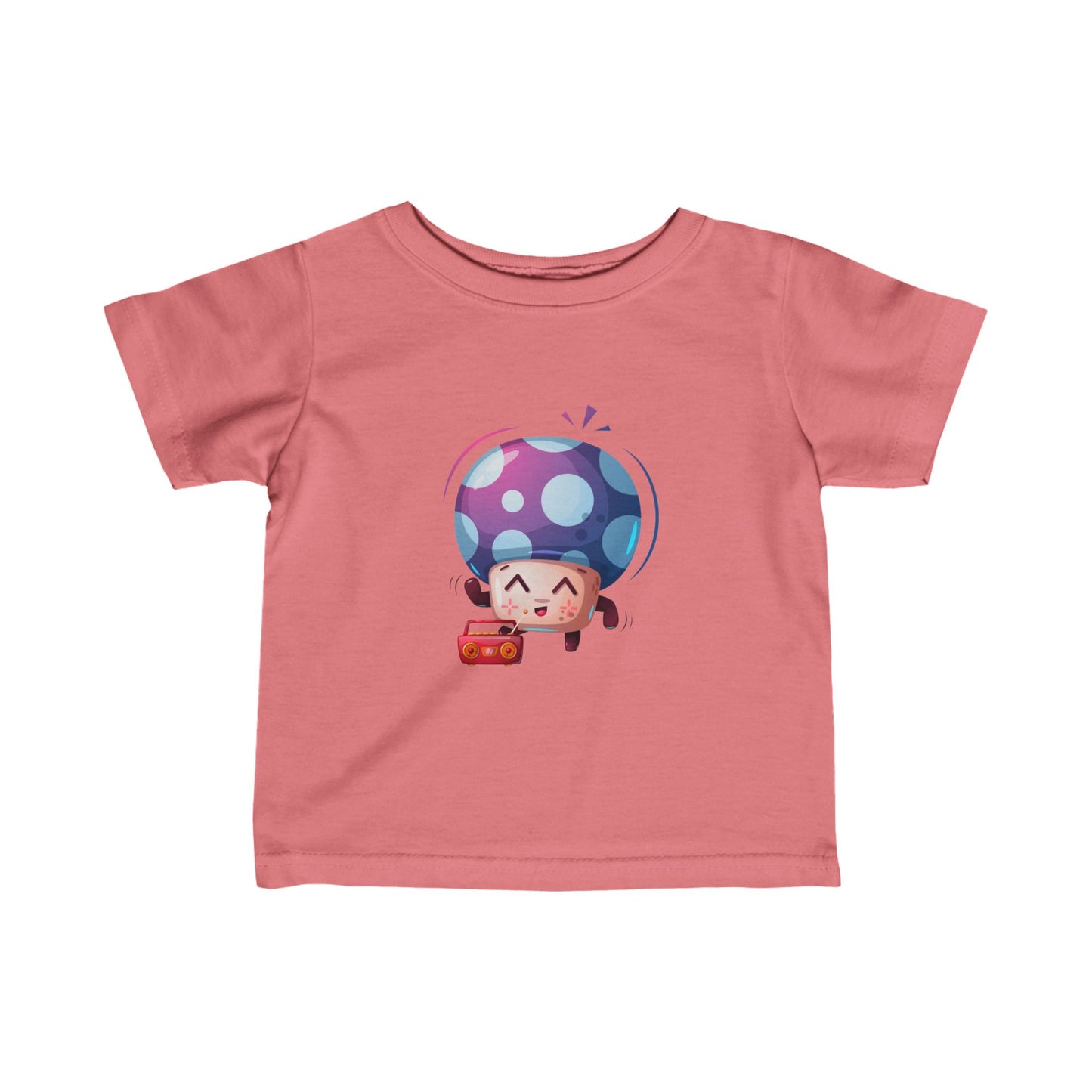 Mushroom with radio Infant Fine Jersey Tee