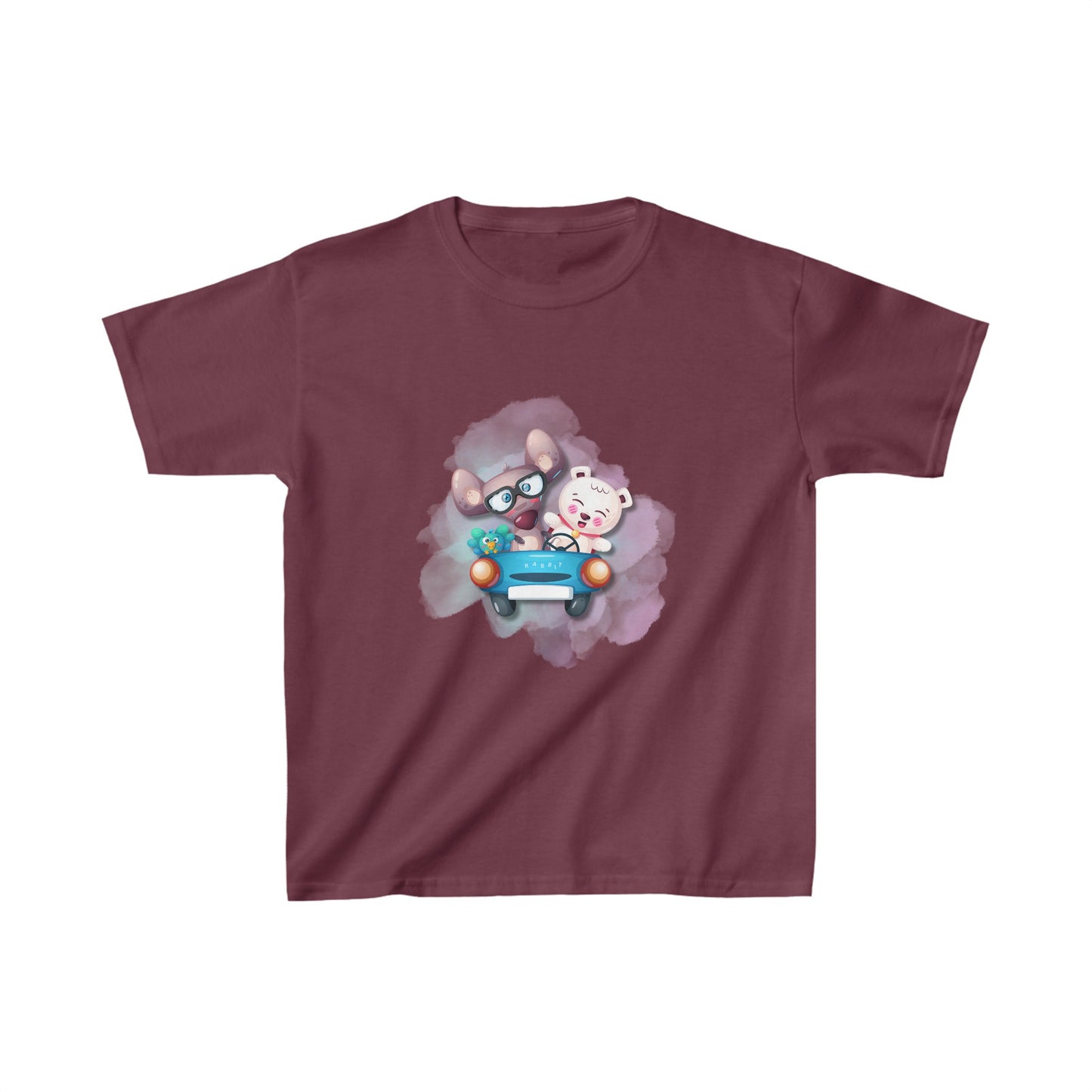 Mousey Bear Road Trip Kids Heavy Cotton™ Tee